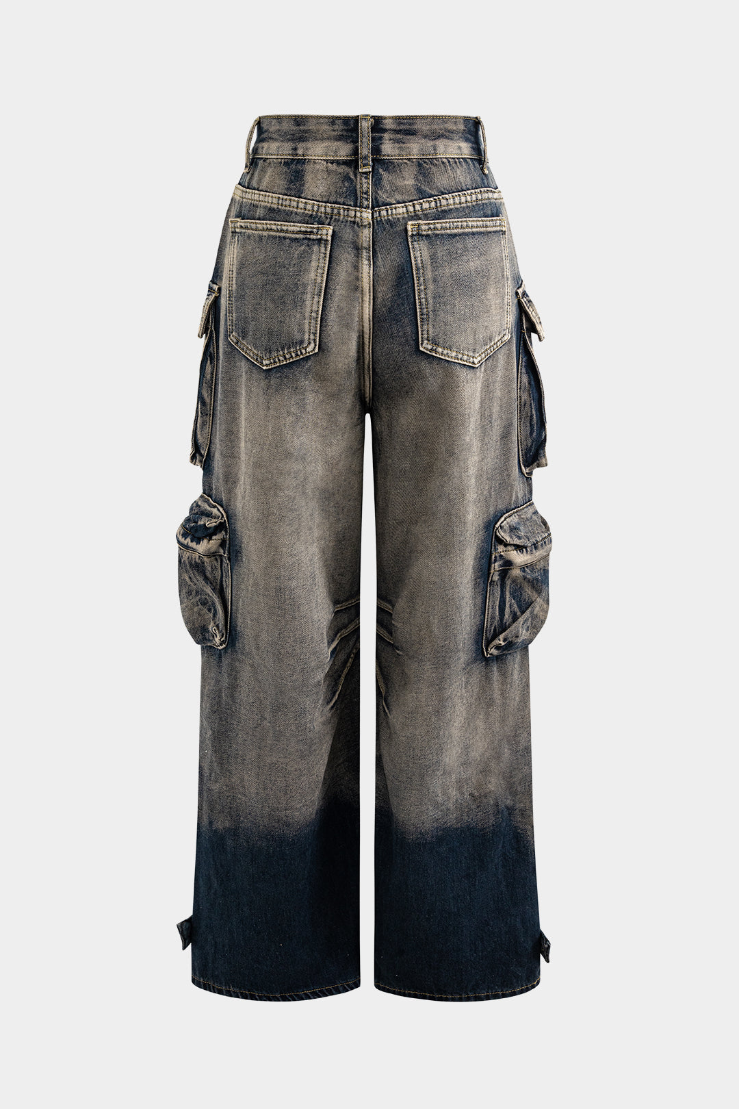 Jean Cargo Large Multipoches Femme