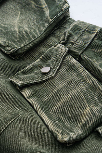 Jean Cargo Large Multipoches Femme