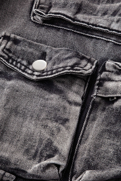 Jean Cargo Large Multipoches Femme