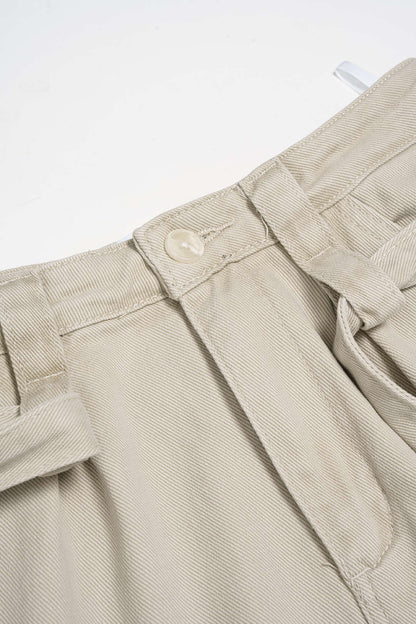 Jean Large Ceinturé à Poches Femme
