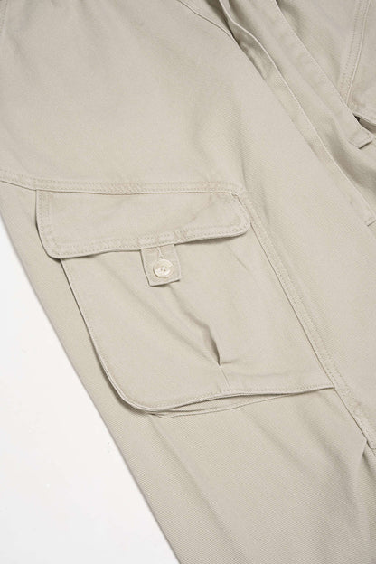 Jean Large Ceinturé à Poches Femme