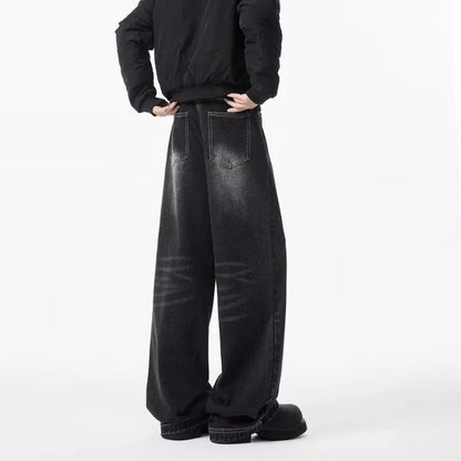 Jean Large Délavé Homme