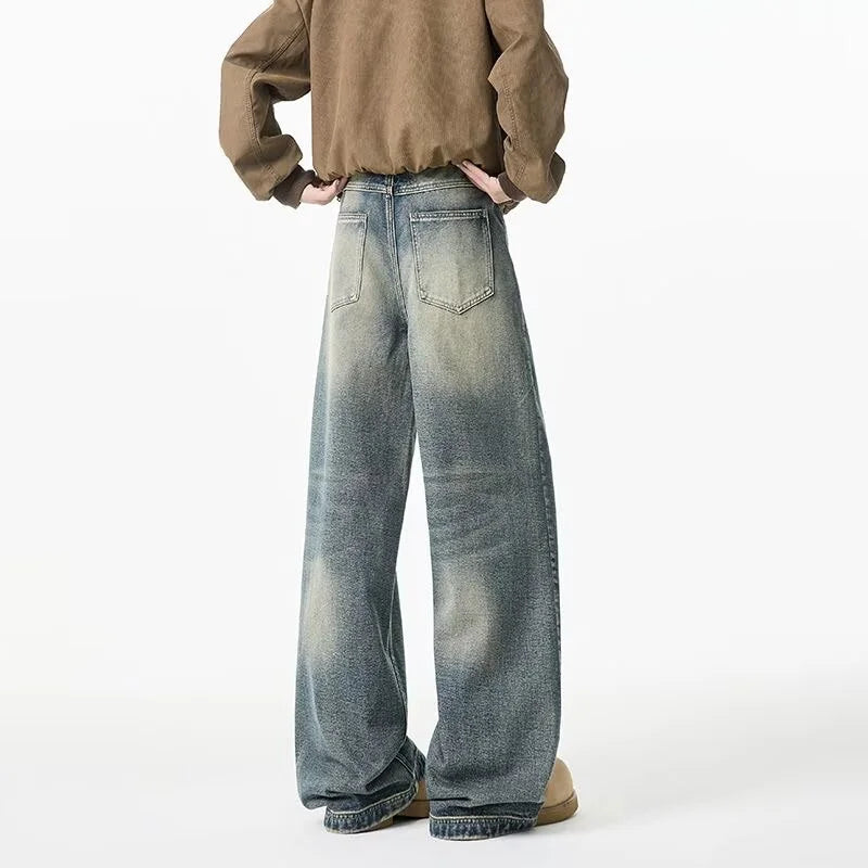 Jean Large Délavé Homme