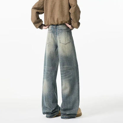 Jean Large Délavé Homme