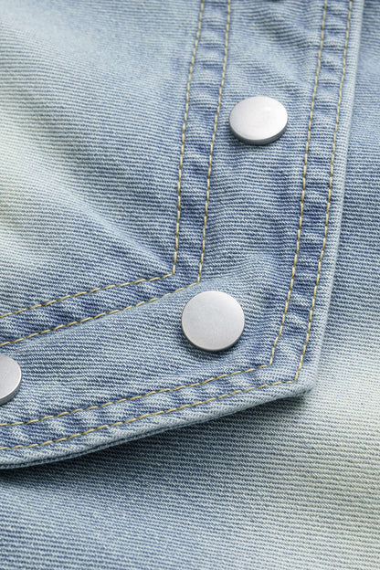 Jean Barrel Patchwork à Rivets Femme