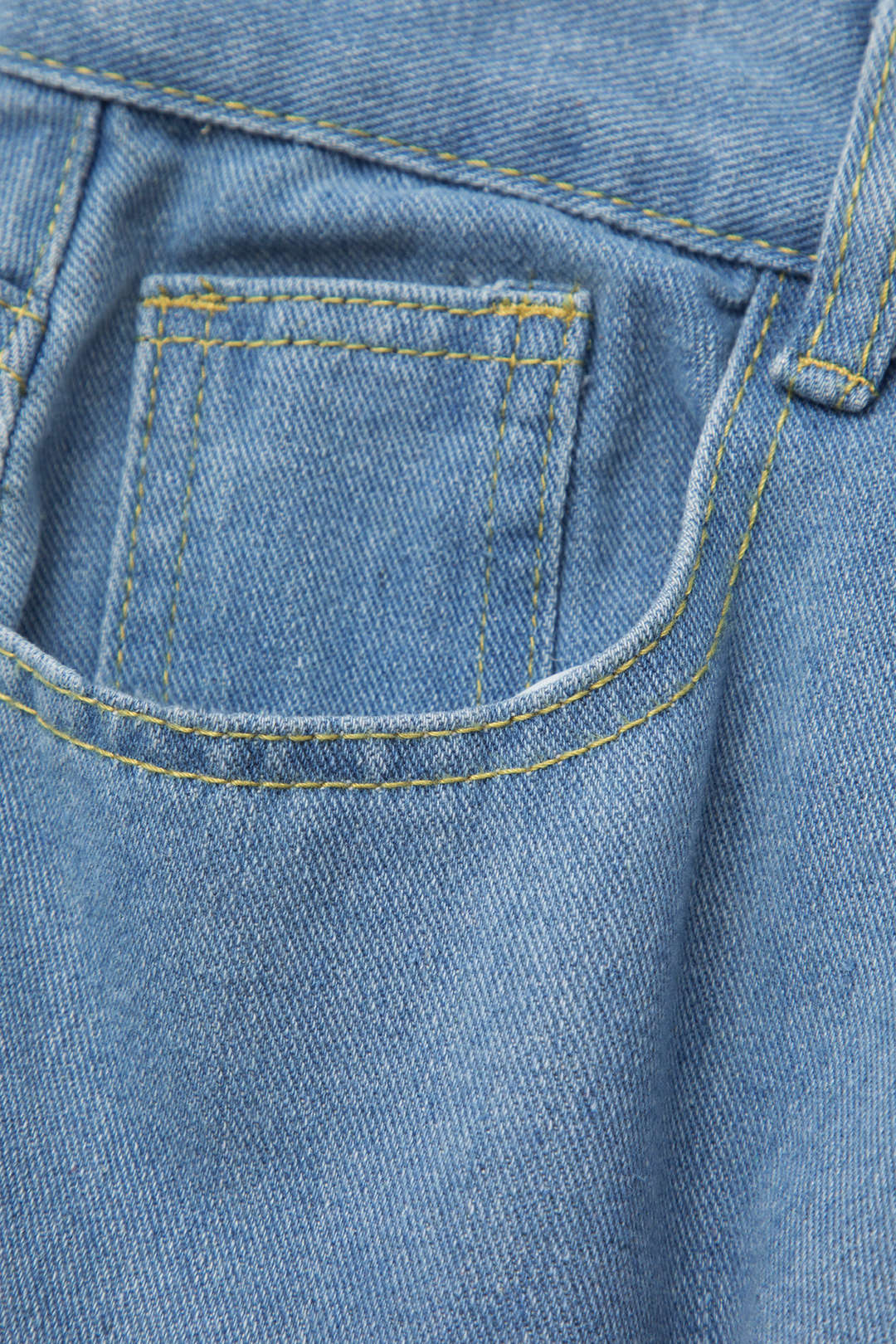 Jean Cargo Large Multipoches à Revers Femme