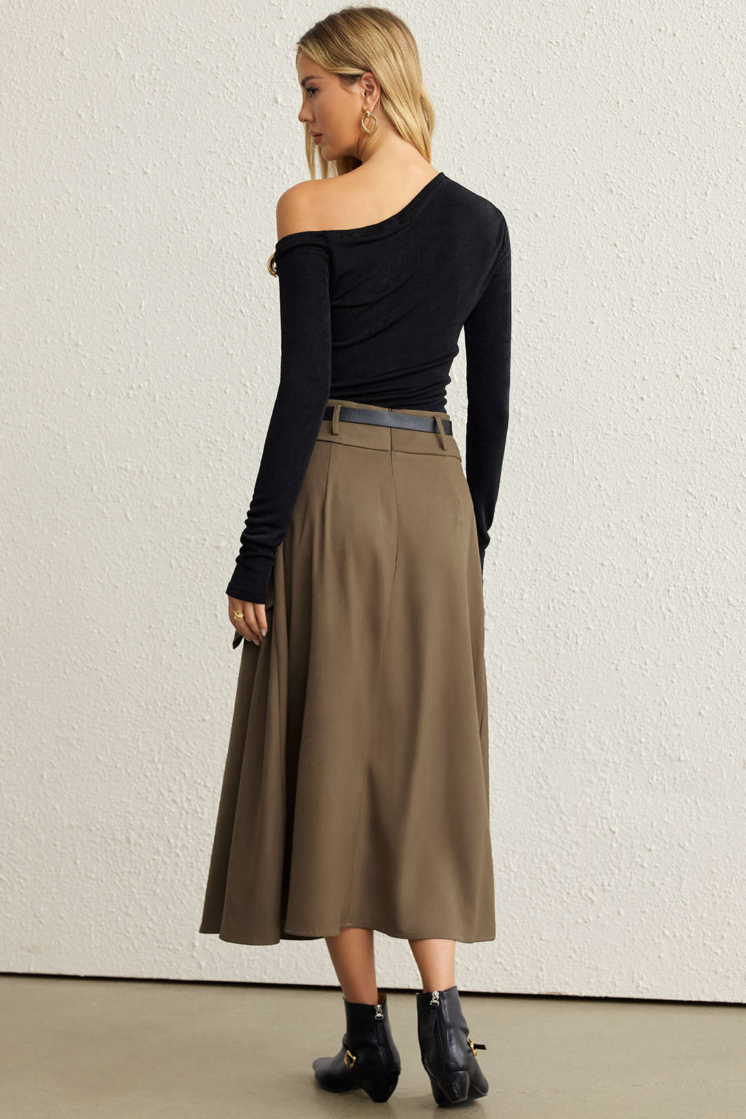 Jupe Asymétrique Froncée Femme