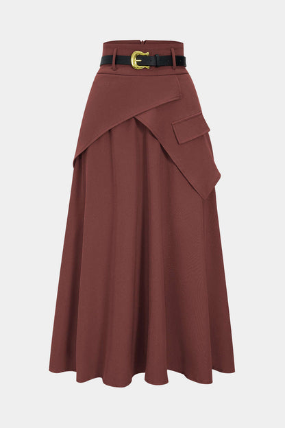 Jupe Asymétrique Froncée Femme