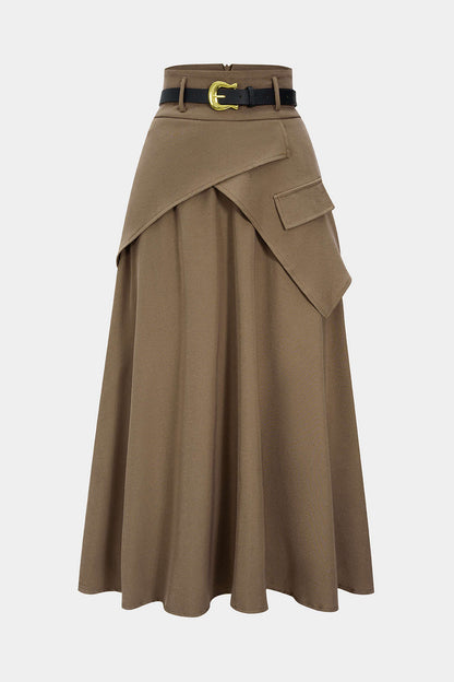 Jupe Asymétrique Froncée Femme