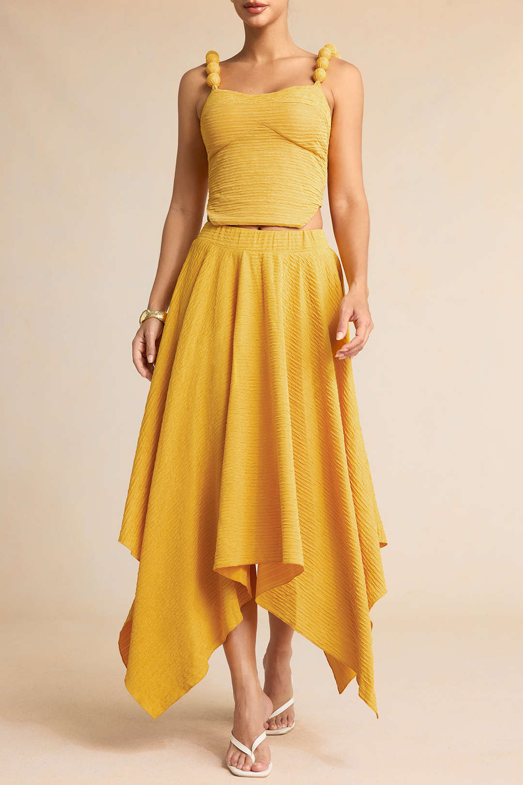Jupe Asymétrique Taille Haute Femme