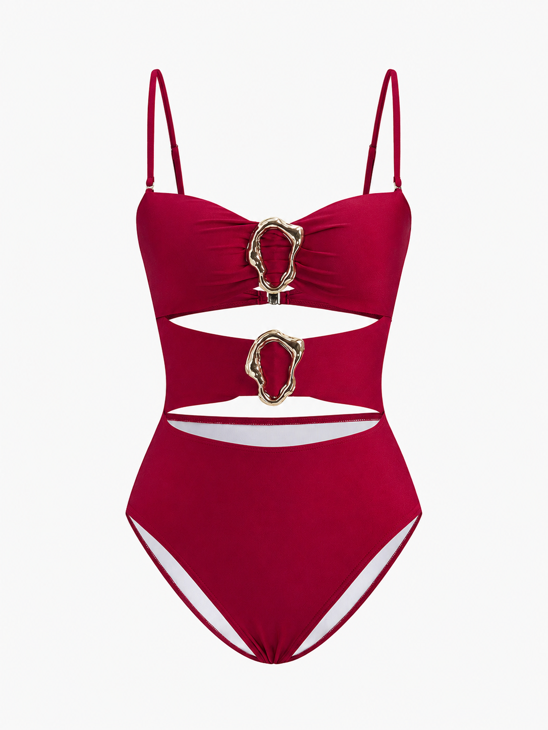 Ruœgy Maillot de Bain Une Pièce Échancré Femme