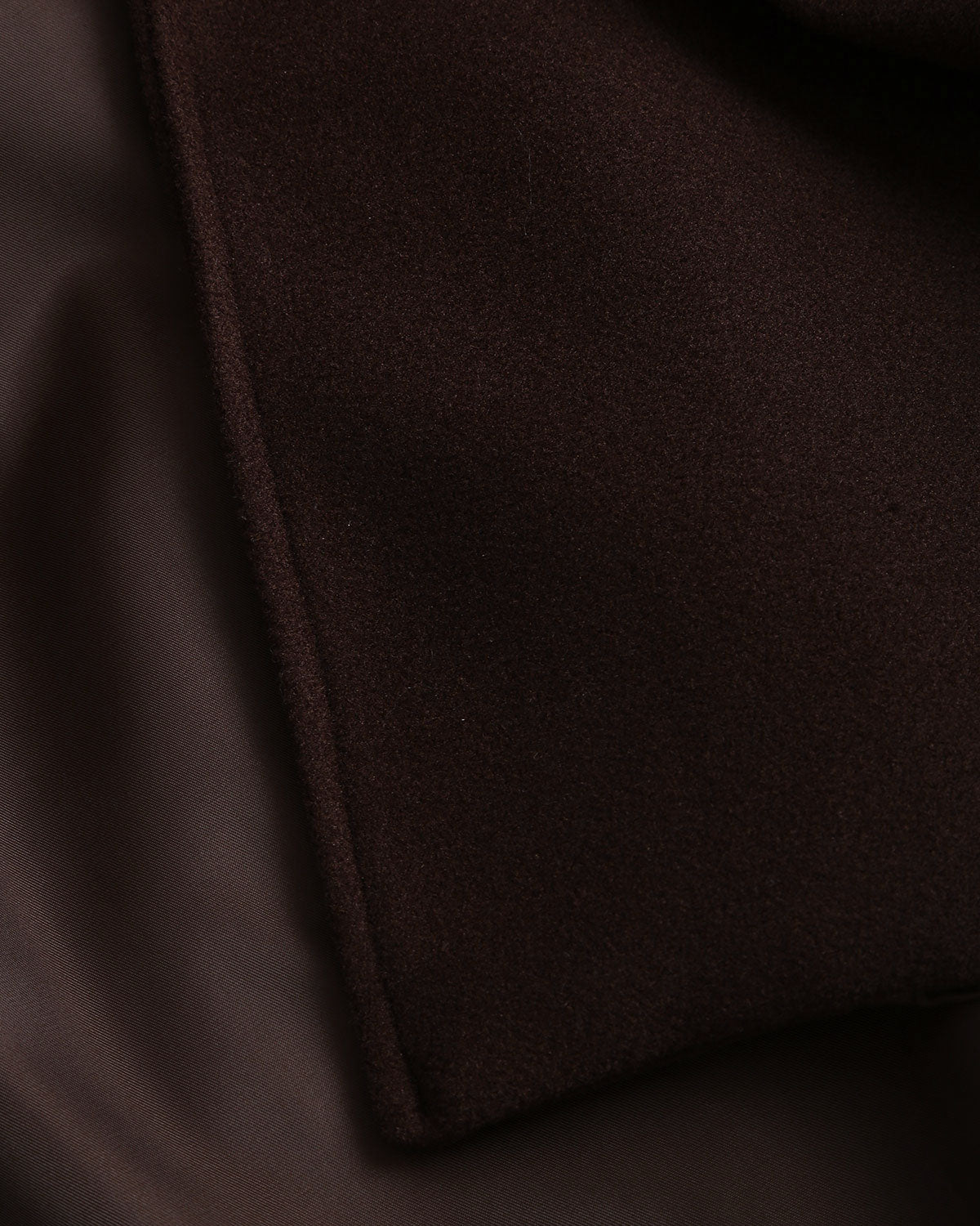Manteau Long Marron Ceinturé à Col Châle Femme