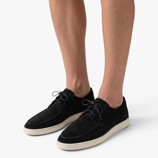 Mocassin à Lacets Effet Daim Homme