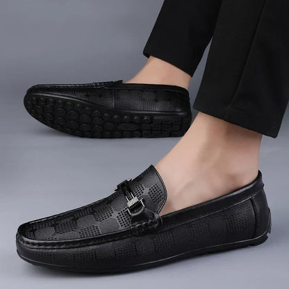 Mocassin Texturé à Boucle Homme
