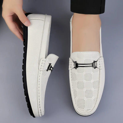 Mocassin Texturé à Boucle Homme