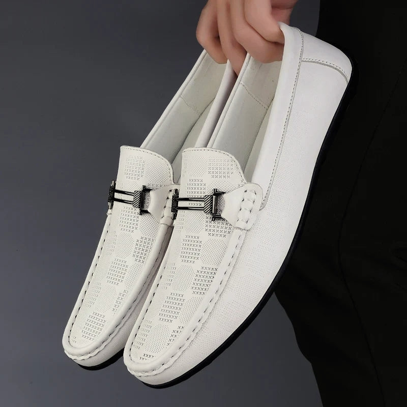 Mocassin Texturé à Boucle Homme