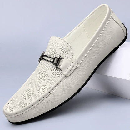 Mocassin Texturé à Boucle Homme