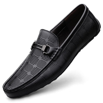 Mocassin Texturé à Boucle Homme