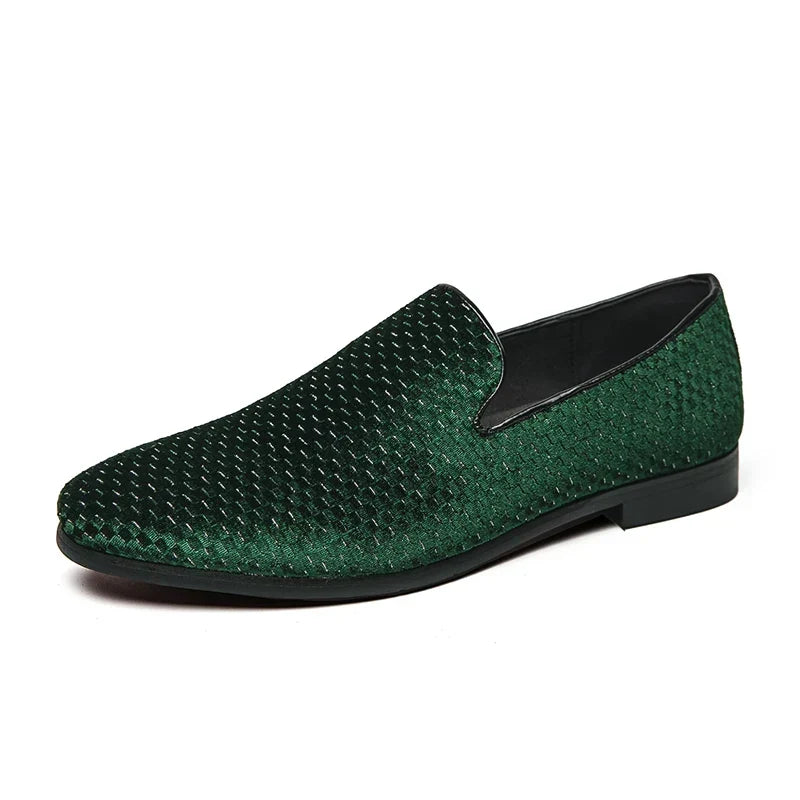 Mocassin Tressé Brillant Homme