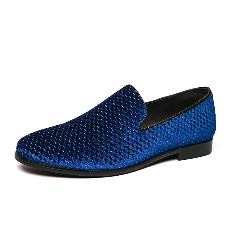 Mocassin Tressé Brillant Homme