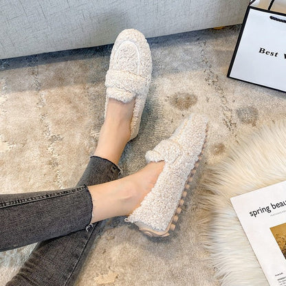 Mocassins Femme à Enfiler avec Semelle Antidérapante et Doublure Moelleuse