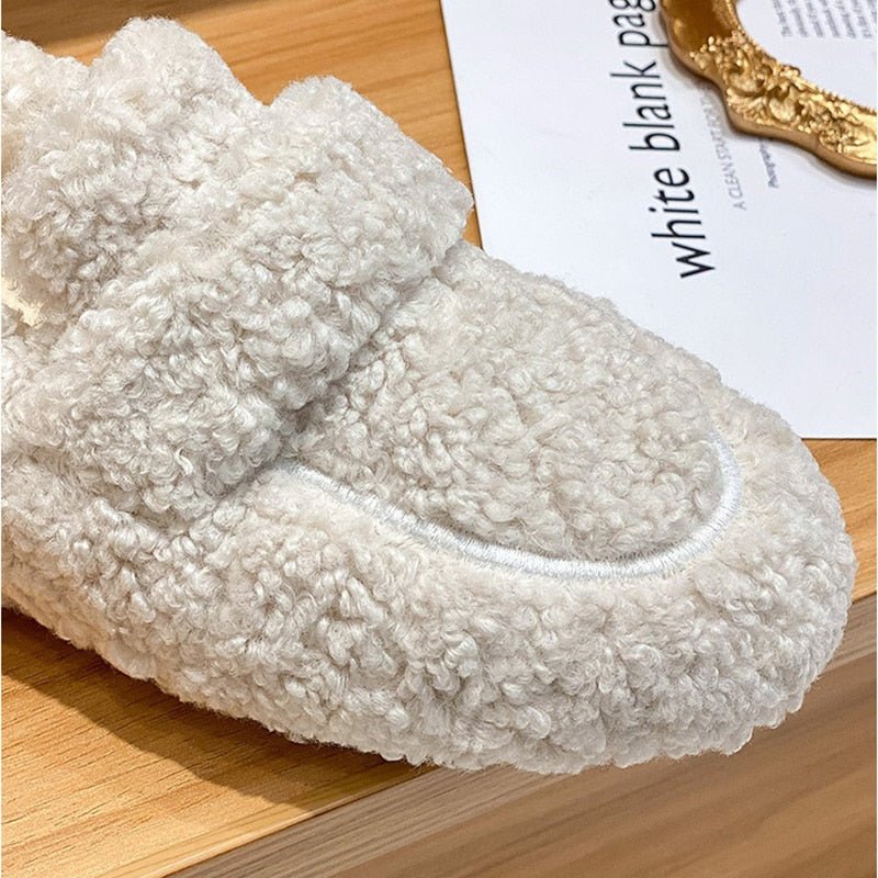 Mocassins Femme à Enfiler avec Semelle Antidérapante et Doublure Moelleuse
