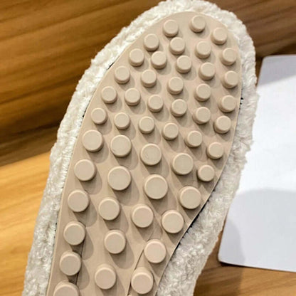 Mocassins Femme à Enfiler avec Semelle Antidérapante et Doublure Moelleuse