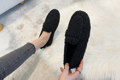 Mocassins Femme à Enfiler avec Semelle Antidérapante et Doublure Moelleuse