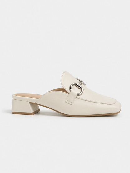 Ruœgy Mules Mocassins en Cuir Femme