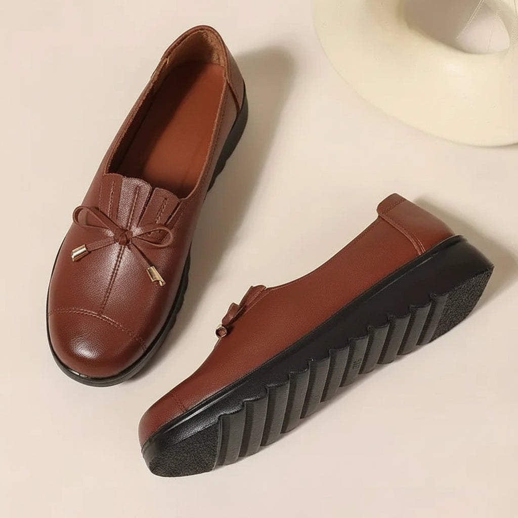 Mocassins en Cuir Confort Femme