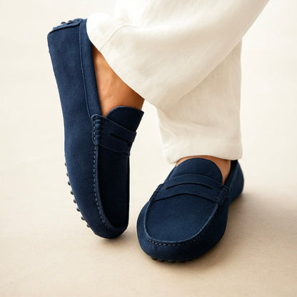 Mocassins en Daim à Semelle Souple Homme