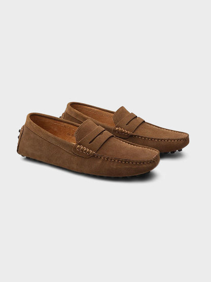 Mocassins en Daim à Semelle Souple Homme