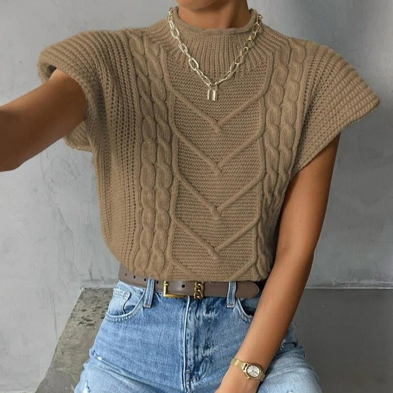 Ruœgy Pull Sans Manches Femme Maille