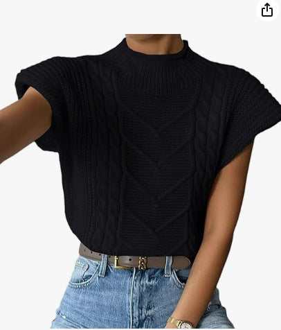 Ruœgy Pull Sans Manches Femme Maille