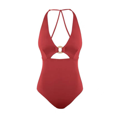 Ruœgy Maillot de Bain 1 Pièce Ajouré Femme