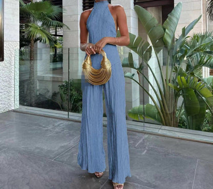 Ruœgy Ensemble Pantalon Satin Femme