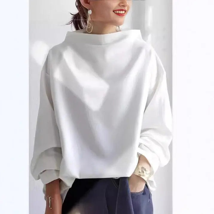 Ruœgy Pull  Oversize Col Roulé Femme