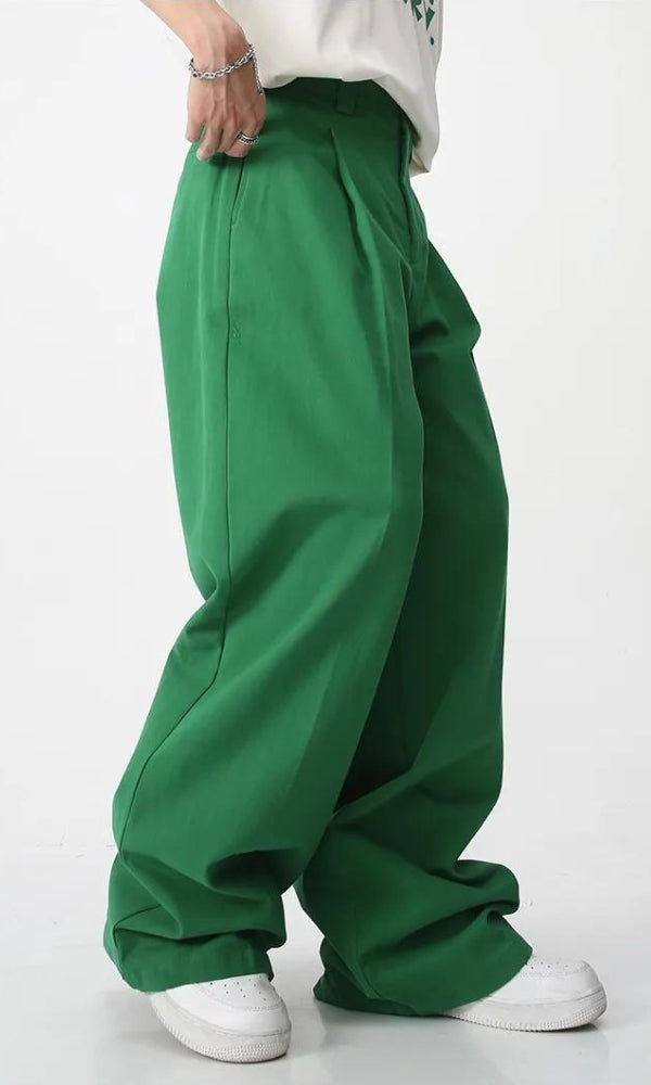 Pantalon Baggy Taille Haute Homme