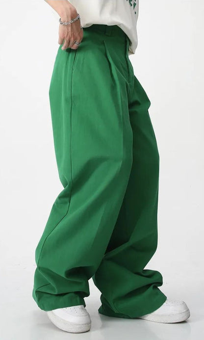 Pantalon Baggy Taille Haute Homme