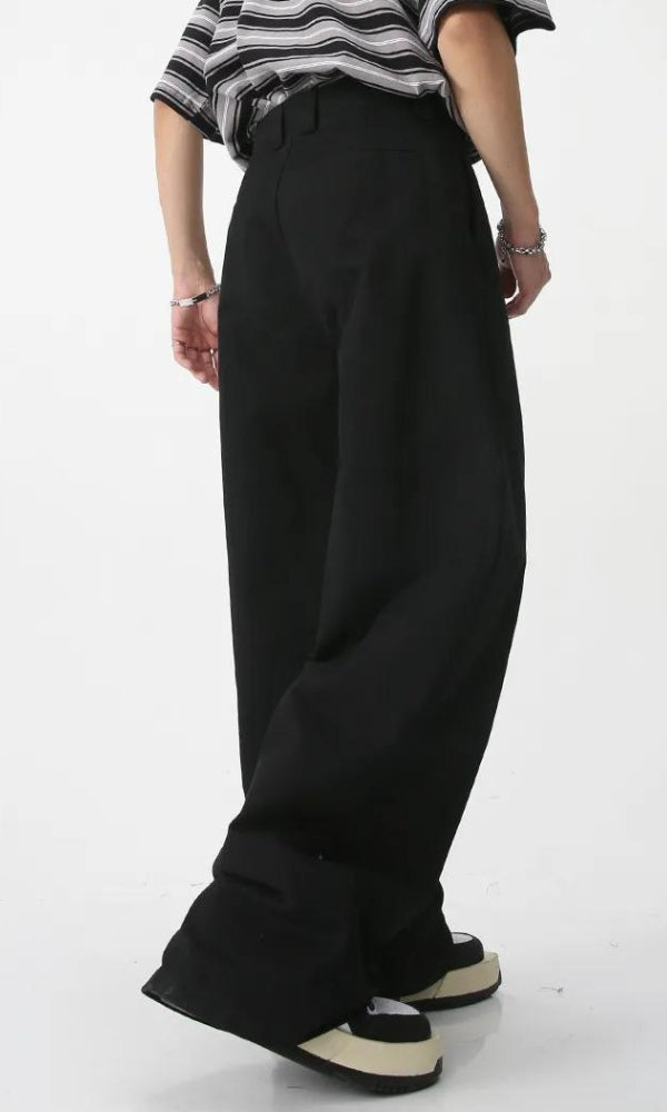 Pantalon Baggy Taille Haute Homme