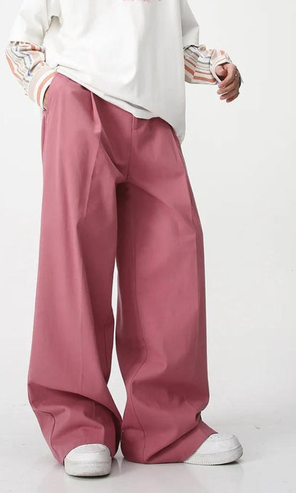 Pantalon Baggy Taille Haute Homme