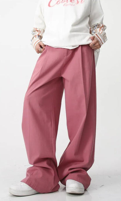 Pantalon Baggy Taille Haute Homme