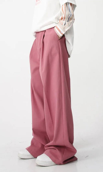 Pantalon Baggy Taille Haute Homme