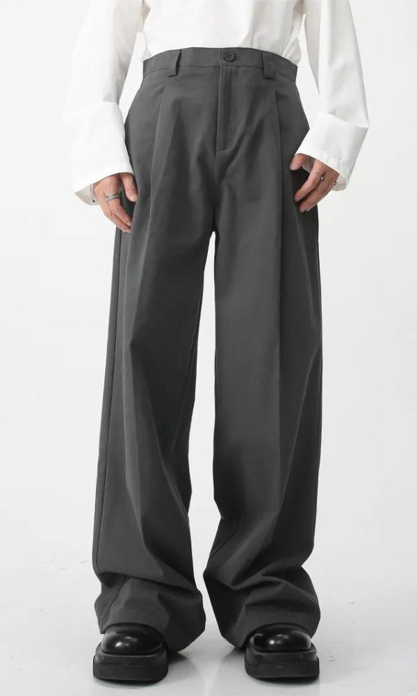 Pantalon Baggy Taille Haute Homme