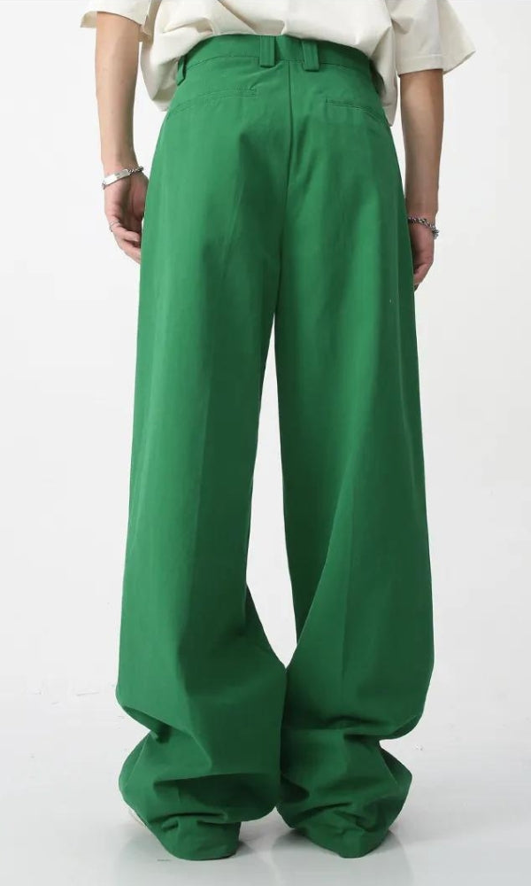 Pantalon Baggy Taille Haute Homme