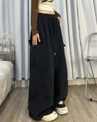 Pantalon Cargo Coupe Large Femme