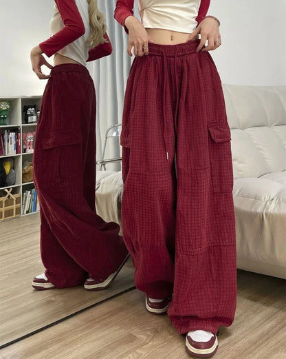 Pantalon Cargo Coupe Large Femme