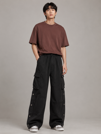 Pantalon Cargo Large à Poches Oversize Homme
