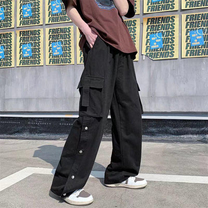 Pantalon Cargo Large à Poches Oversize Homme