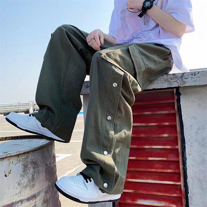 Pantalon Cargo Large à Poches Oversize Homme